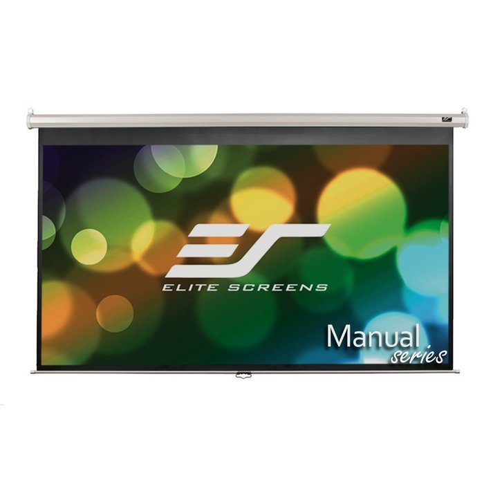 Elite Screens Manual, 150-inch 16:9, Pull Down Projection Manual Projector Screen with Auto Lock, M150UWH2 N19