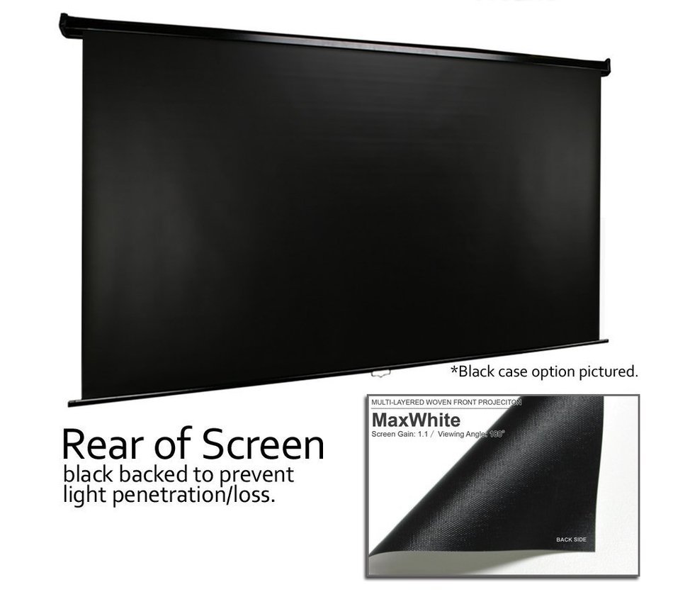 Elite Screens Manual, 150-inch 16:9, Pull Down Projection Manual Projector Screen with Auto Lock, M150UWH2 N23