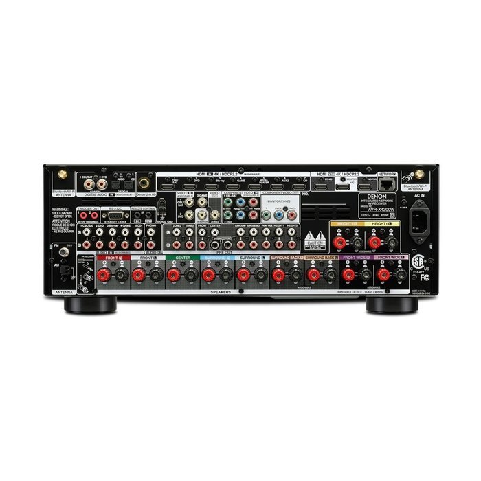 Denon AVR-X4200W 7.2 Channel Full 4K Ultra HD AV Receiver with Definitive Technology BP9040 Bipolar Tower Speaker... N4