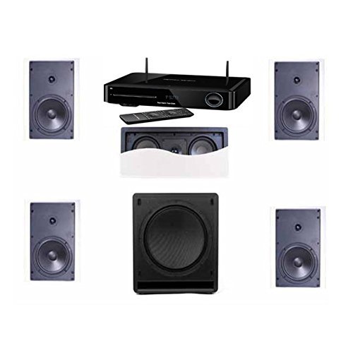 Klipsch R-1650-W In-Wall System #10-HK BDS-580BQ 5.1-3D Blu-ray Disc