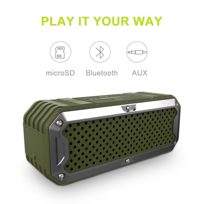 ZEALOT S6 Portable Wireless Bluetooth Speakers Power Bank with Built-in 5200mAh Battery,IP65 Waterproof&Dustproof... N24
