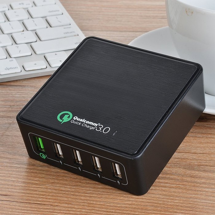 Quick Charge 3.0 USB Smart Charger AVIDET 40W 5-Port USB Charger PowerPort 5 for iPhone 7/7 Plus,iPhone 6/6 Plus... N8