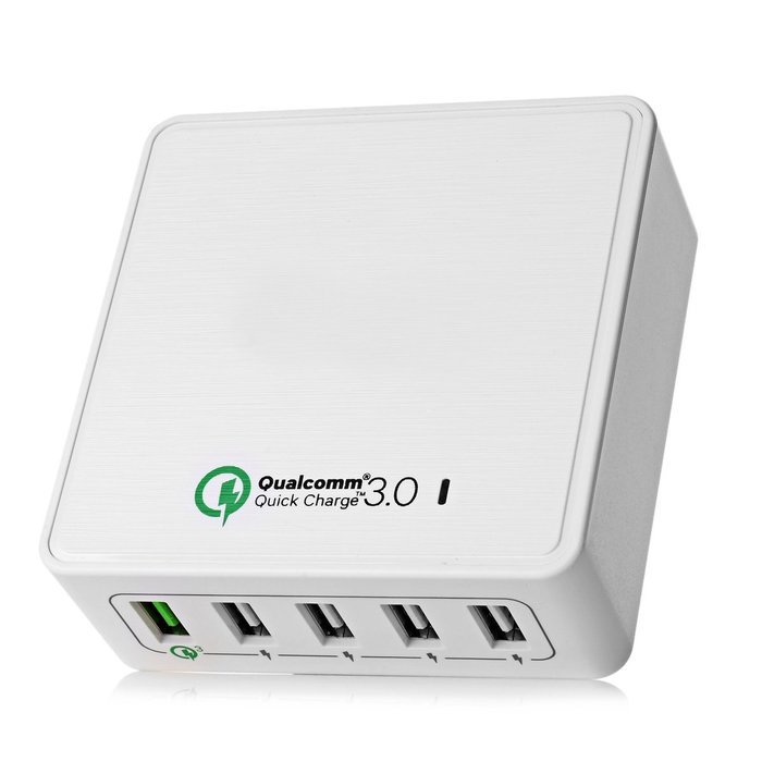 Quick Charge 3.0 USB Smart Charger AVIDET 40W 5-Port USB Charger PowerPort 5 for iPhone 7/7 Plus,iPhone 6/6 Plus... N14