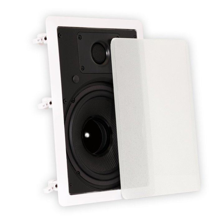 Theater Solutions TS80W In Wall 8" Speakers Surround Sound Home Theater 7 Speaker Set N2