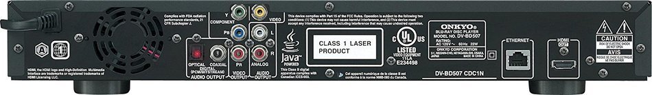 Onkyo DV-BD507 Blu-ray Disc Player, Black N2