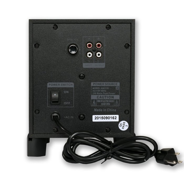 Acoustic Audio AA2101 Home 2.1 Speaker System with Bluetooth for Multimedia or Computer N2