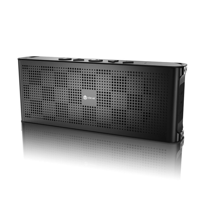 iClever Aluminum Portable Speaker Bluetooth Waterproof and Aux, Outdoor Wireless Bluetooth Speakers with Mic (...