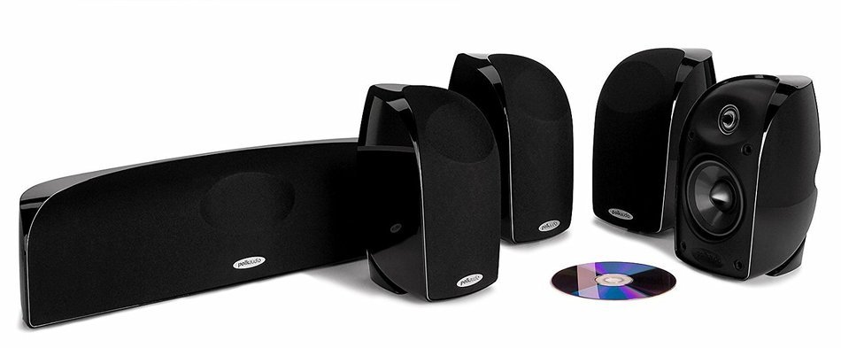 Yamaha RX-V681BL 7.2-Channel 4K Network A/V Receiver + A Polk Audio TL350 5.0 Home Theater Speaker System N2