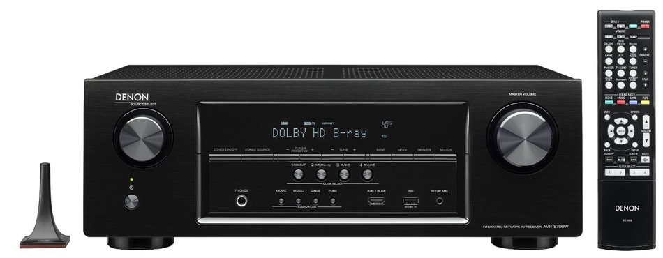 Denon AVR-S700W Bundle 7.2-Channel Network A/V Receiver with Bluetooth and Wi-Fi + Paradigm Cinema 100 Home Theater... N2