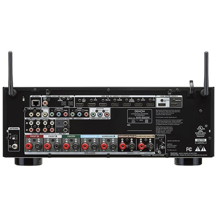 Denon AVR-S920W 7.2 4K Ultra HD AV Receiver + Definitive ProCinema 800 System (Black) N4