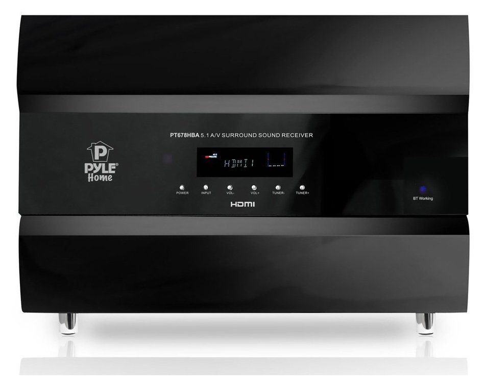 Pyle PT678HBA Bluetooth 5.1 Channel HDMI Home Theater System, 400 Watt, AM/FM Tuner, Subwoofer & Speakers N2