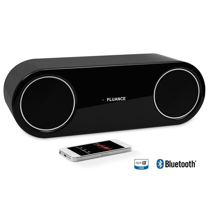 Fluance Fi30 High Performance Wireless Bluetooth Wood Speaker System with aptX Enhanced Audio (Bamboo)