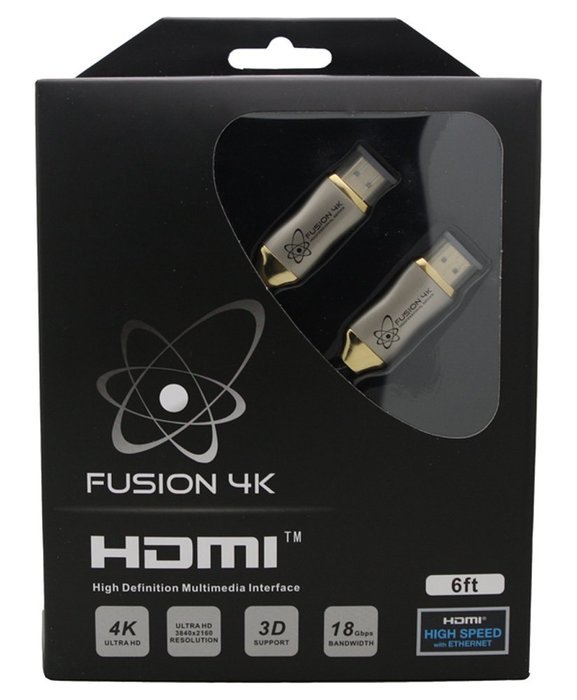 Fusion4K High Speed 4K HDMI 2.0 cable - Professional Series Ultra HD (6 Feet)