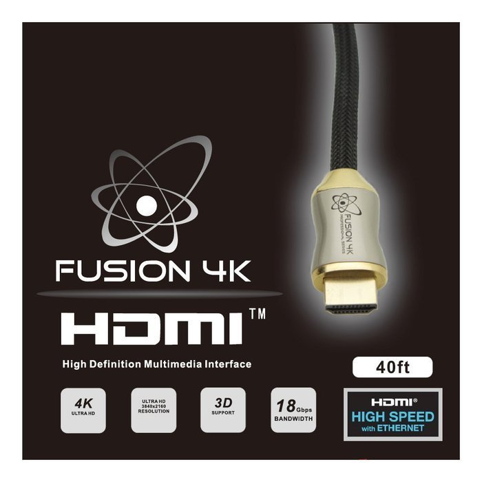 Fusion4K High Speed 4K HDMI 2.0 cable - Professional Series Ultra HD (6 Feet) N13