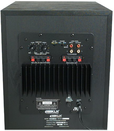 KLH SS02-HTIB 100W 6-Piece Home Theater Speaker System with 8" 120W Front Firing Subwoofer (Discontinued by Manufacturer) N2