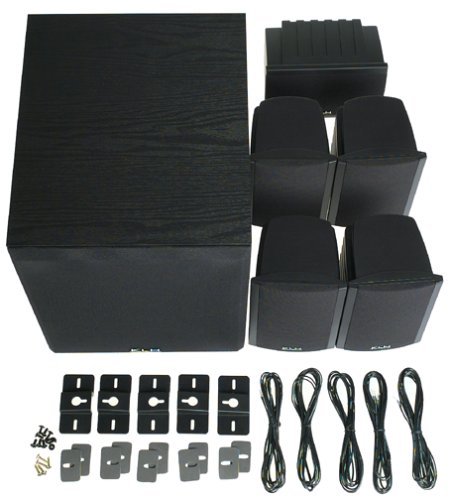 KLH SS02-HTIB 100W 6-Piece Home Theater Speaker System with 8" 120W Front Firing Subwoofer (Discontinued by Manufacturer) N8