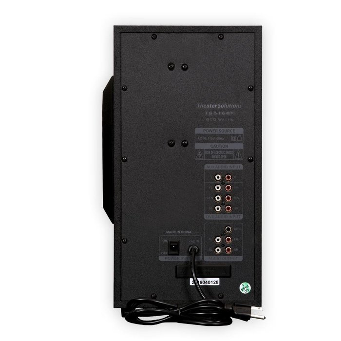 Theater Solutions TS516BT 5.1 Surround Sound Home Entertainment System with Built in Bluetooth N3