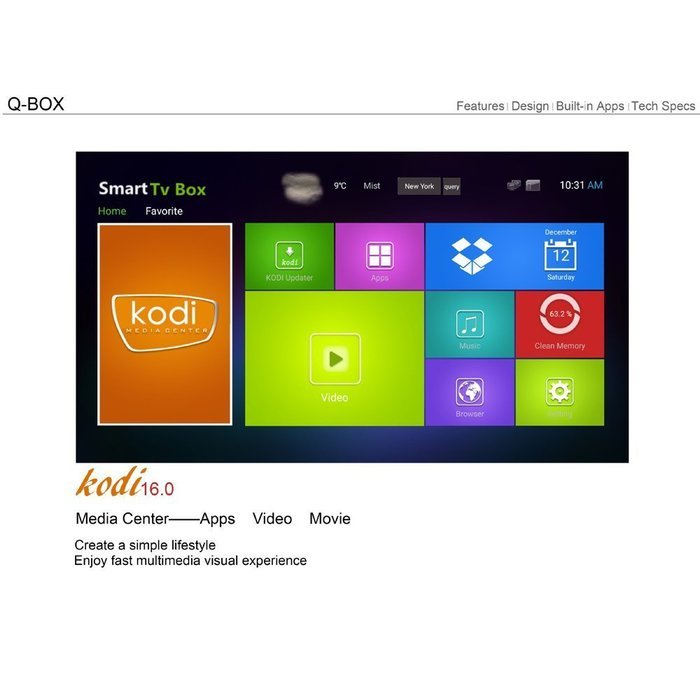 2016 Best manufacturer offer qbox S905 quad core Android 5.1 2G 16G Cable Tv Set Top Box N5