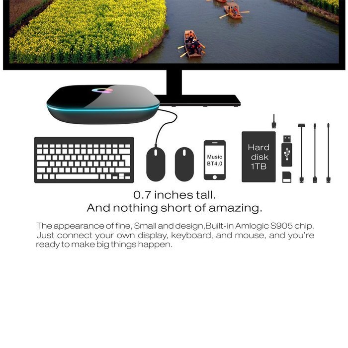 2016 Best manufacturer offer qbox S905 quad core Android 5.1 2G 16G Cable Tv Set Top Box N7