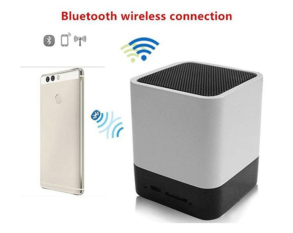 iHome Fusion Portable Bluetooth Speaker LED FM Radio Alarm Clock Speaker Hand-Free Call MP3 Player TF/Micro SD... N8