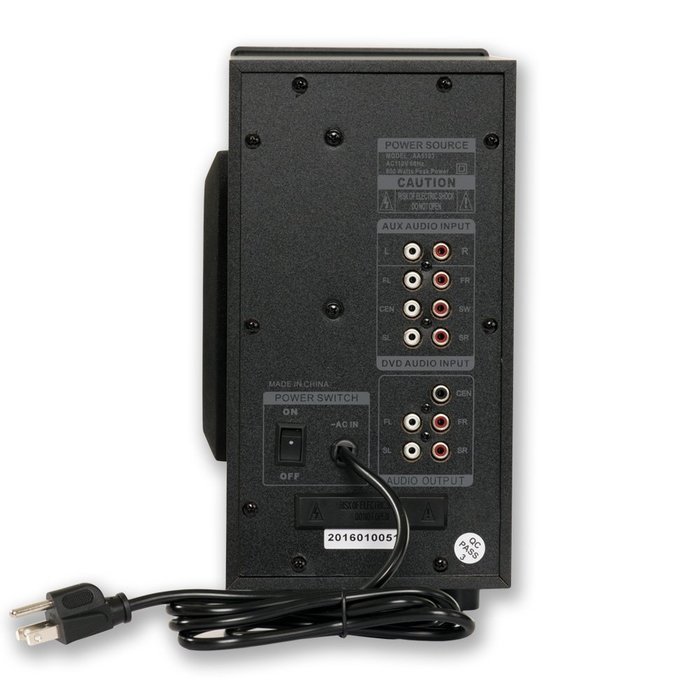 Acoustic Audio AA5103 Home Theater 5.1 Speaker System with 2 Extension Cables Surround Sound N2