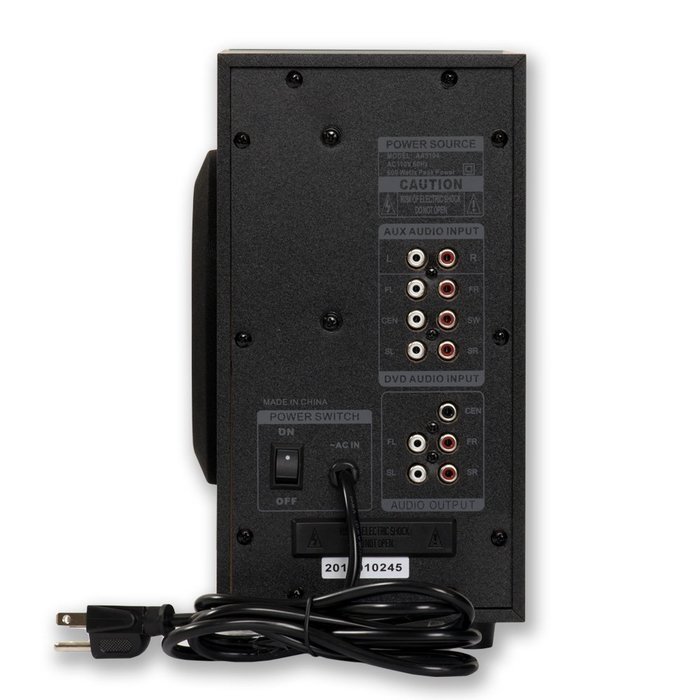Acoustic Audio AA5104 600 Watt 5.1 Home Theater Surround Sound Speaker System N2