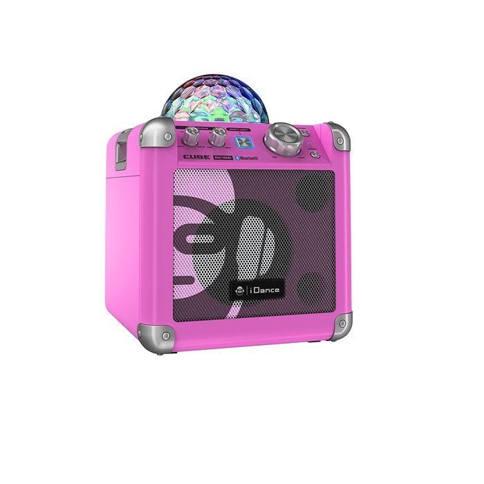 iDance Sing Cube 50W Bluetooth Speaker (Pink)