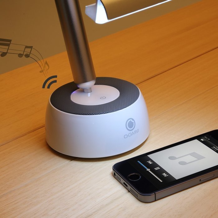 GGMM&reg; M-Show 6W Wireless Portable Bluetooth Rechargeable Speaker With 90 degree rotating stand & Eye-Care LED... N3