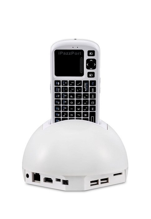 iPazzPort Pearl RK3066 Dual-core 1GB 4GB Android 4.1 Voice Remote Smart TV Player With WiFi RJ45 Camera AV-out... N4