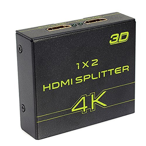 BephaMart V-King VK-102A 1X2 Mini 2-Port Ultrahd 4K x 2K 1080P 4K HDMI 3D Splitter N2