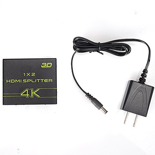 BephaMart V-King VK-102A 1X2 Mini 2-Port Ultrahd 4K x 2K 1080P 4K HDMI 3D Splitter N6