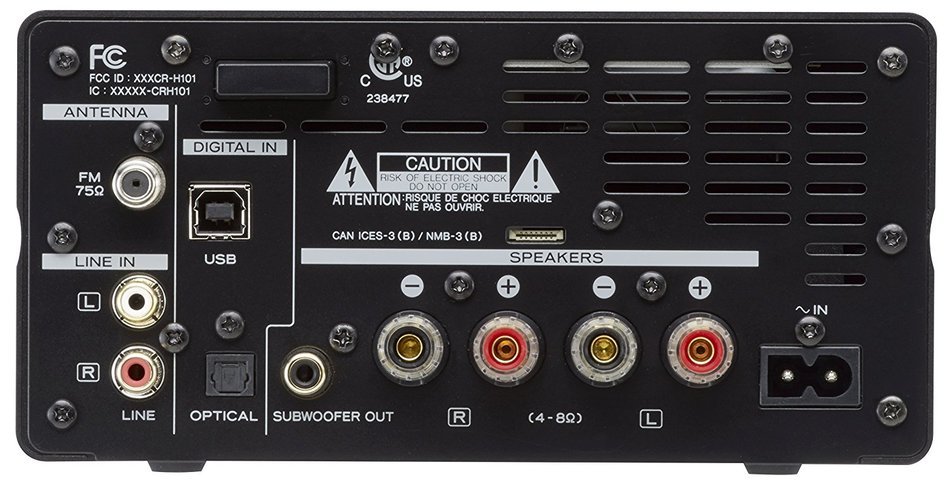 Teac HR-X101-BC CD Micro Component System in Black/Cherry N3
