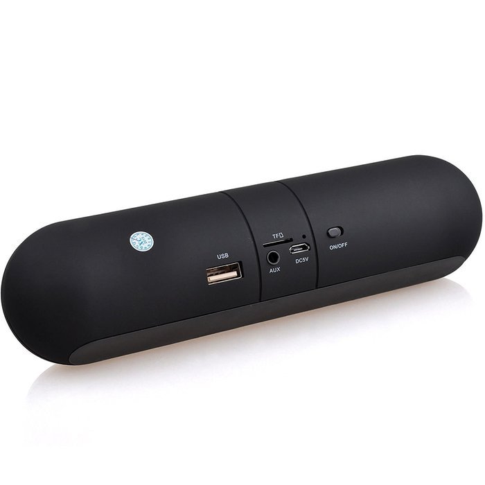 [Black] Best Seller Wireless Stereo Bluetooth Speaker Portable FM Super Bass For Smartphone Tablet Pill, Sleek...