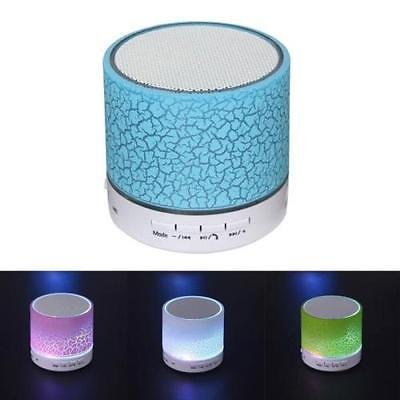 Bluetooth Wireless Mini Portable Speaker Bass for MP3 iPhone + android LED Light N2