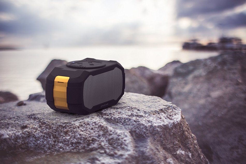 Photive S5 Compact Water Resistant Portable Bluetooth Speaker N6