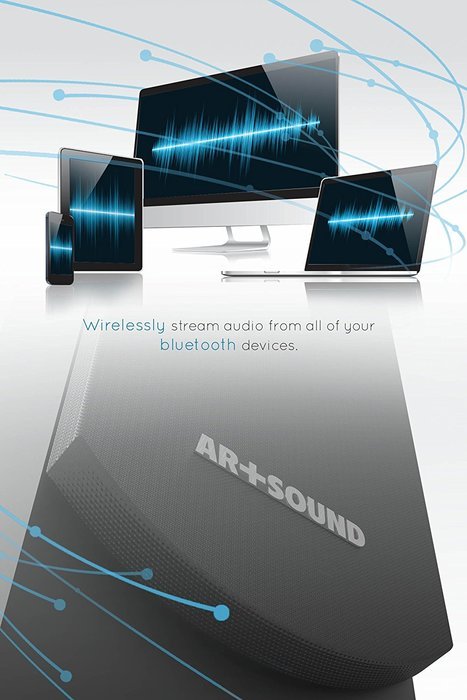 ART+SOUND AR1005 Bluetooth Tower Speaker With LED Indicator, Built-In FM Radio & Charging Docking Station, Remote... N5