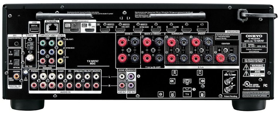 Onkyo TX-NR747 7.2-Channel Network A/V Receiver + Definitive Technology - Definitive Technology ProCinema 600... N3