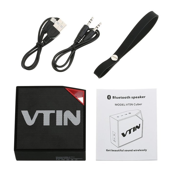 Vtin Cuber Waterproof Speakers Bluetooth 4.0 Speakers with 5W Audio Driver and IP67 Waterproof Design for iPhone... N7