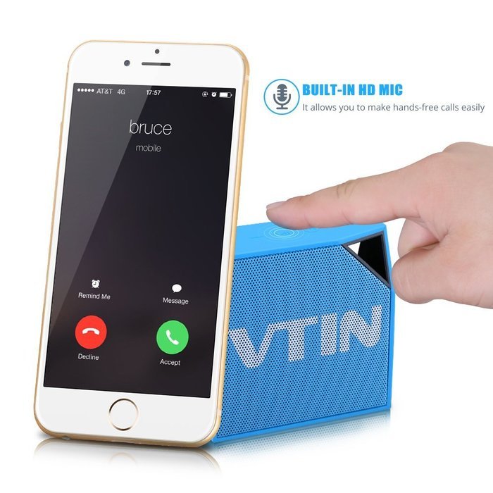 Vtin Cuber Waterproof Speakers Bluetooth 4.0 Speakers with 5W Audio Driver and IP67 Waterproof Design for iPhone... N11