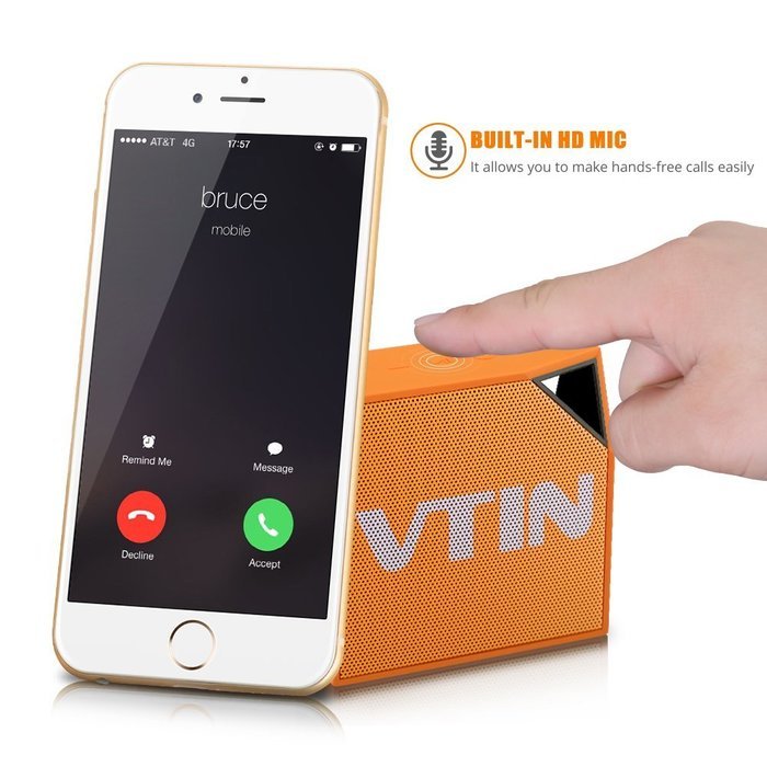 Vtin Cuber Waterproof Speakers Bluetooth 4.0 Speakers with 5W Audio Driver and IP67 Waterproof Design for iPhone... N18