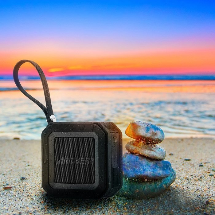 Archeer A106 Outdoor Portable Bluetooth Speakers with Microphone, Powerful 5W Driver with Enhanced Bass, 20 hour... N16
