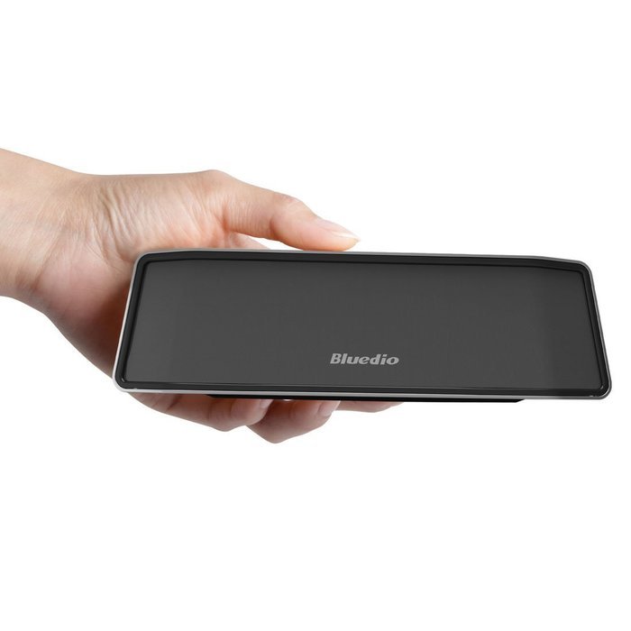 Bluedio BS-2 (Camel) Mini Bluetooth Speakers Portable Wireless Speakers 3D Surround Sound System (Noble Silver) N2