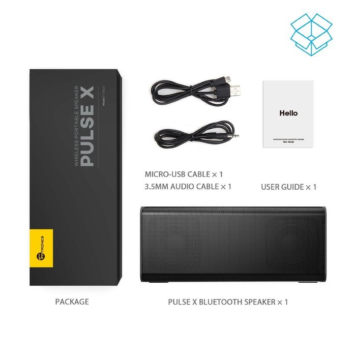 Bluetooth Speakers,TaoTronics Pulse X Wireless Portable Speaker 14W from Dual 7W Drivers, Strong Bass, High Definition... N6
