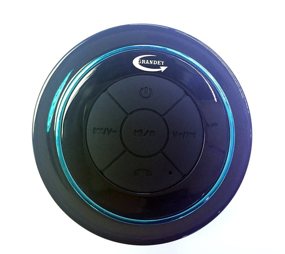 Grandey F012 Bluetooth Shower Best Waterproof Speaker XP7, Fully Submersible and Portable Design Play Wireless...