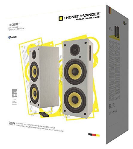 Thonet and Vander Hoch Bt 350 Watts Wood Hi-Fi Bluetooth 4.0 Speakers with Integrated Amplifier, 3.5mm and RCA... N2