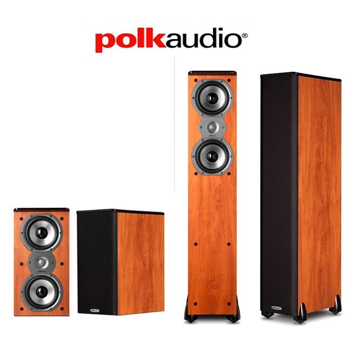 Polk Audio TSi 500 4.0 Home Theater Speaker Package (2) TSi500 + (2) TSi200 in Cherry