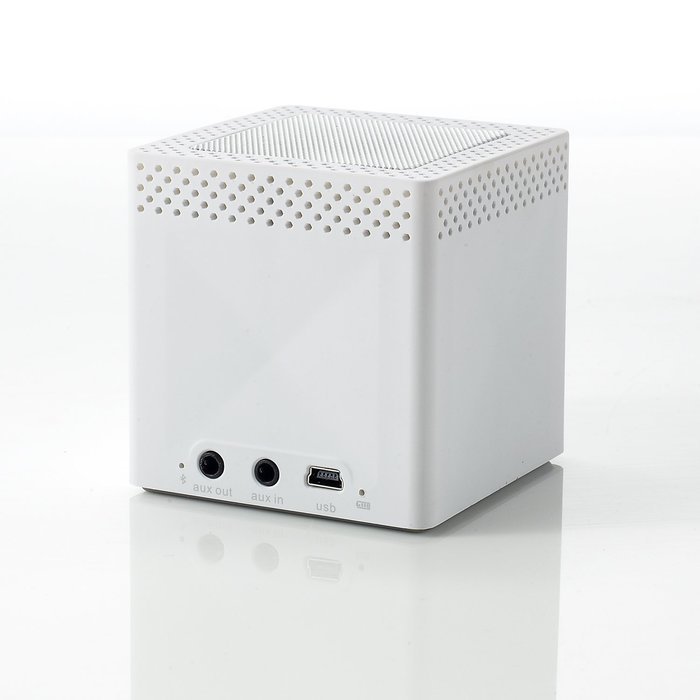 Bem HL2022A Bluetooth Mobile Speaker for Smartphones - Retail Packaging - White N2