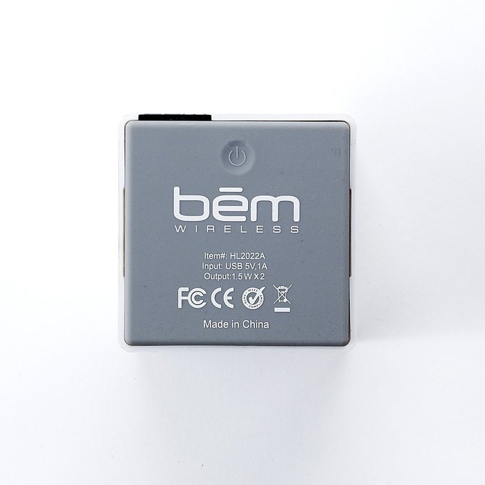 Bem HL2022A Bluetooth Mobile Speaker for Smartphones - Retail Packaging - White N6