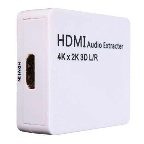 BephaMart 1x2 Mini HDMI Audio Extracter Splitter 1 In 2 Out Support 3D 4K 2K N3