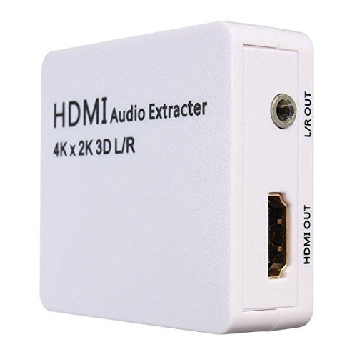 BephaMart 1x2 Mini HDMI Audio Extracter Splitter 1 In 2 Out Support 3D 4K 2K N4